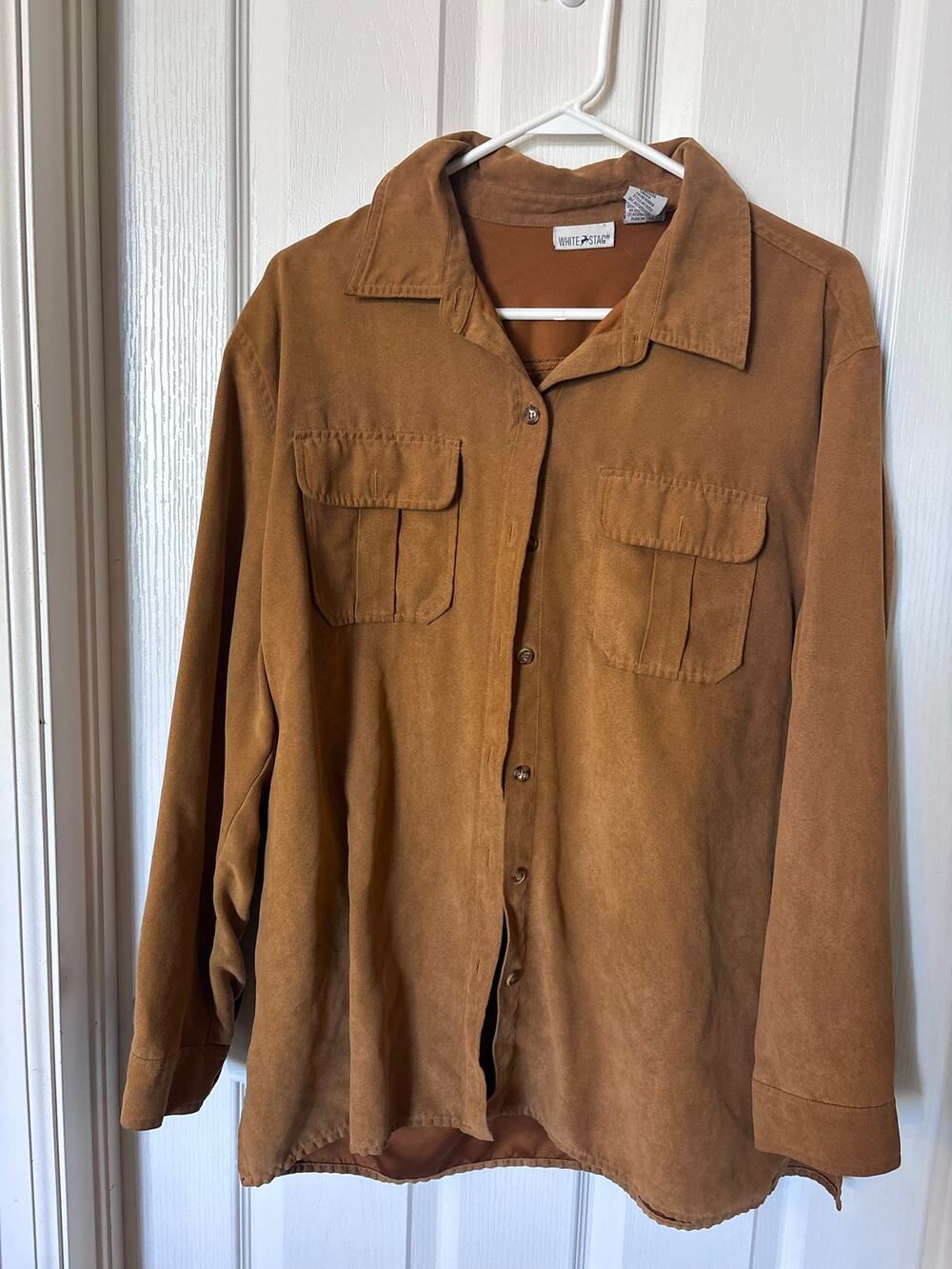 White Stag faux suede shirt